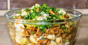 Рецепты салатов с опятами