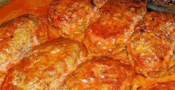 Ленивые голубцы в духовке в томатно сметанном соусе рецепт